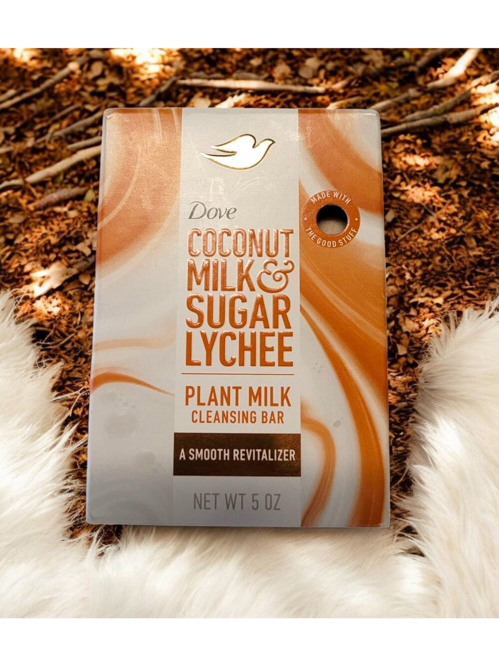 Dove Beauty Plant Based Bar Soap Coconut Milk & Sugar Lychee 5 oz NEW